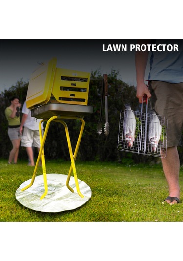 Youmex 24 İnç Çevre Korumalı Barbekü Matı - Isı Yansıtıcı, Isı Ve Ateş Direnci, Mangal/füme Ocağı Kullanıma Uygun Çok Renkli