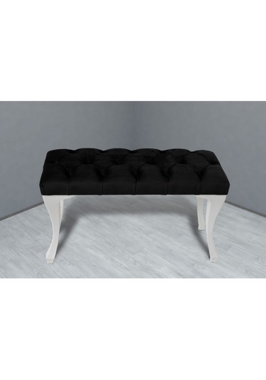 Siyah Chester Model Babyface Kumaş Bench&koltuk&tabure&pofuduk Yatak Odası Takımı Ucu&önü Puff