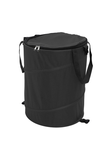 Hangfox Yeşil Orman Kamp Atık Kutusu - 37.8l Büyük Kapasite, Katlanabilir Tasarım, Kapaklı, 600d Oxford Kumaş - Piknik, Bahçe, Doğa Etkinlikleri İçin Taşınabilir Depolama Çanta Askeri Yeşil