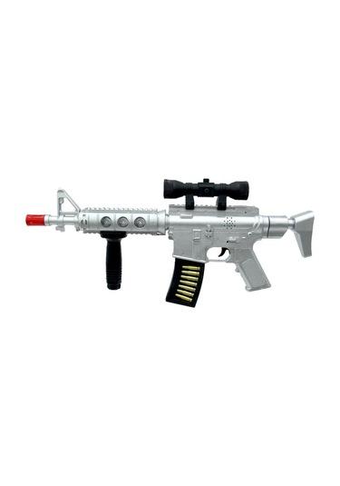 Prestij Oyuncak Pilli Işıklı Sesli Oyuncak Tüfek Işıklı Tabanca