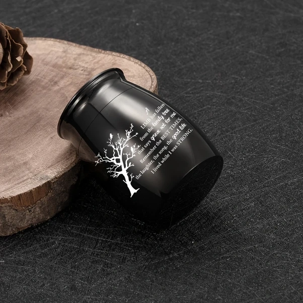 Fochsia Altın Küçük Anı Ağacı Yaşam İnsan Evcil Hayvan Külleri Alüminyum Mini Kül Kutusu