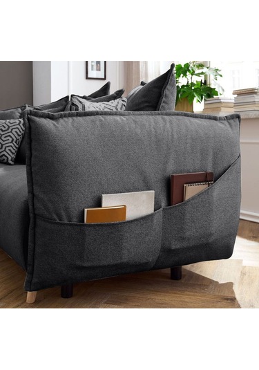Puffy Sandıklı Köşe Koltuk Antrasit Sol Köşe Antrasit