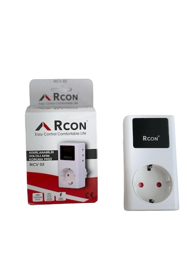 Akım Korumalı Priz Rcon Rcv02 Tekli Ayarlanabilir