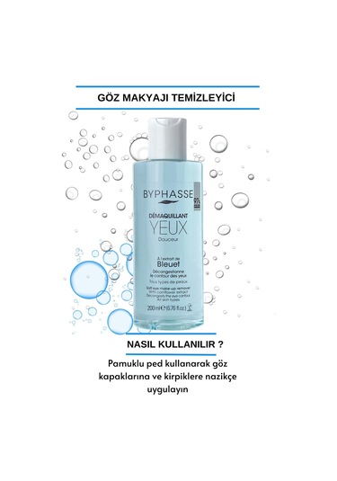 Byphasse Hassas Ciltler İçin Nazik Göz Makyaj Temizleyici 200 ML