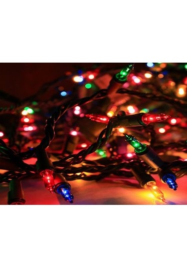 30 Ledli Pirinç Renkli Yılbaşı Ağacı Işığı Renkli