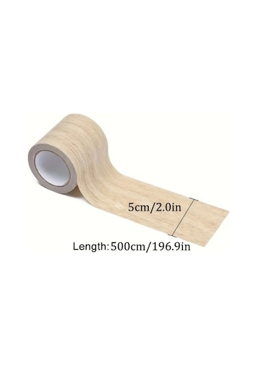 Elmpaly 01 Ahşap Desenli Kendinden Yapışkanlı Çıkarılabilir Mobilya Yenileme Şeridi Duvar Masa Kapı