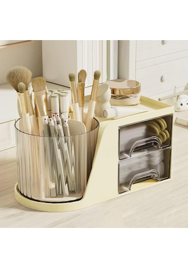 Homyl 360 Dönen Makyaj Organizatör Kalem Tutucu Çok