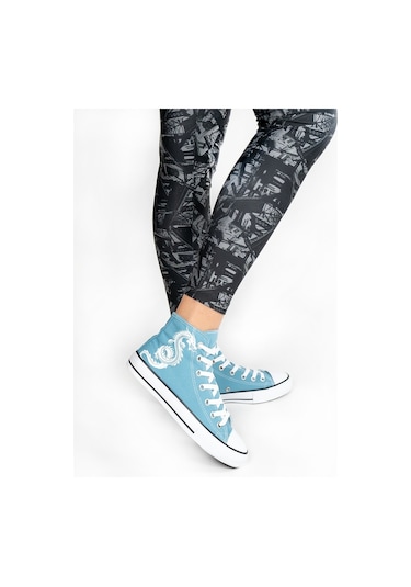 Kadın Mavi Keten Spor Ayakkabı (545291671) Turkuaz