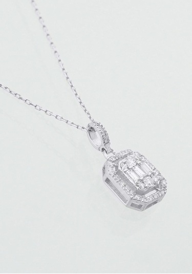 Pırlanta Baget Kolye /0.27ct