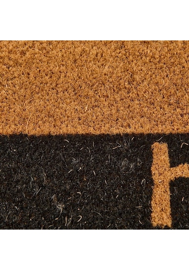 Giz Home Bordürlü Hello Kapı Önü Paspası - Bej - 35x60 Cm Bej