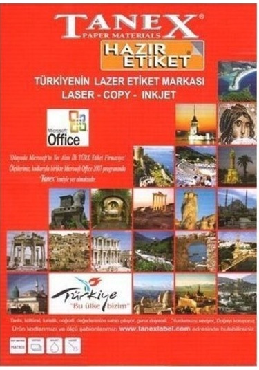 Tanex Tw-2121 Etiket 70 x 38Mm