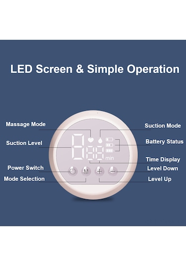 Geeksen Taşınabilir Elektrikli Göğüs Pompası - 2 Mod, 9 Emme Seviyesi, Sessiz Çalışma, 180ml Biberon