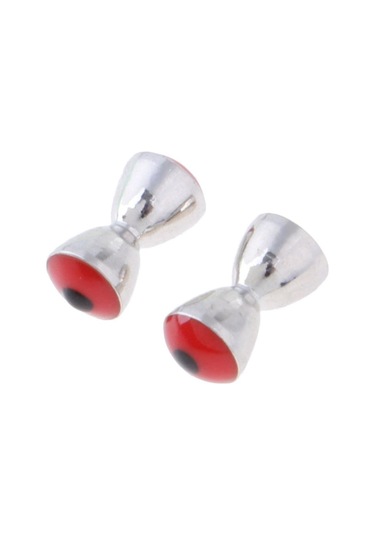 Homyl 25 Adet Çelik Sinek Bağlama Boncuk Tungsten Oluklu 4mm