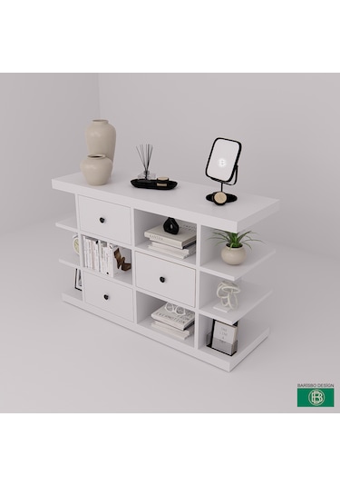 Kitaplık Açık Raf Çekmeceli Geniş Depolama Alanlı Çok Amaçlı Mobi Kitaplık Açık Raf Çekmeceli Geniş Depolama Alanlı Çok Amaçlı Mobi