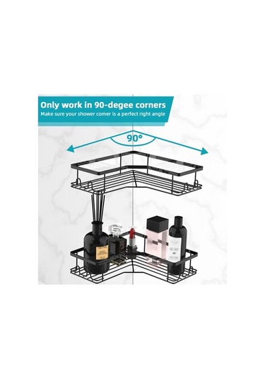 Fortunelane Demir Makyaj Sabunu Tutucu, Kalıcı Yapıştırıcı İle Kurulum, Su Akışlı Tabanca, Banyo Ve Mutfak İçin Siyah Siyah