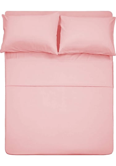 Çarşafı Lastikli 120lik Yataklar İçin Düz Renk Nevresim Takımı Pudra
