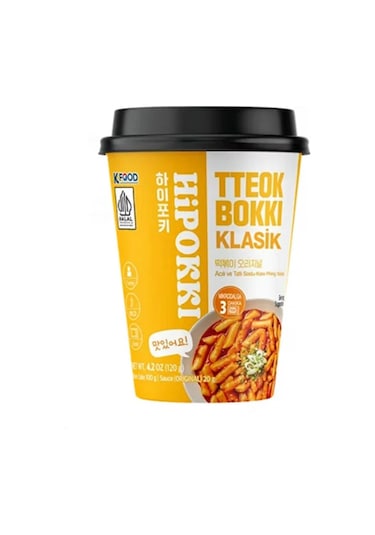 Hipokki Acı ve Tatlı Soslu Kore Tteokbokki Pirinç Keki 120 G