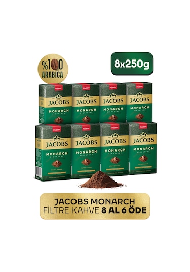 Jacobs Monarch Filtre Kahve 4 Al 3 Öde 2'li 4 x 250 G