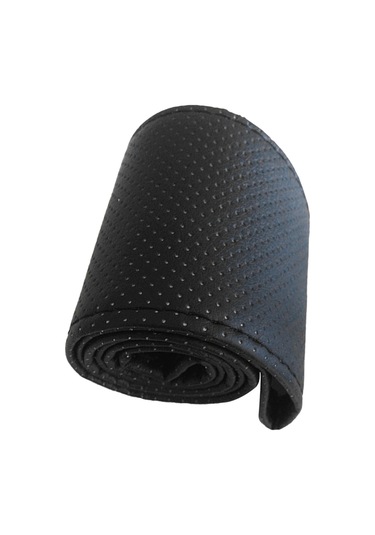 Lemestar 38cm Evrensel El Dikişli Direksiyon Kılıfı - Mikrofiber Deri, Dayanıklı Ve Nefesli, Araç Direksiyon Koruyucu Siyah