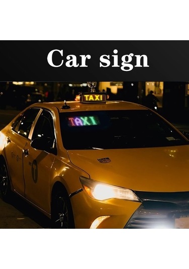 Opulentliving Esnek Bluetooth Led Araç Reklam Ekranı - Ip65 Su Geçirmez, Rgb, Özel Tasarım, 16x32/64/96 Diğer