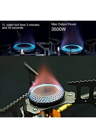 Wondernest Taşınabilir Açık Kamp Sobası - Barbekü, Pişirme, Bölünmüş Gazlı Fırın, Çok Renkli Çok Renkli