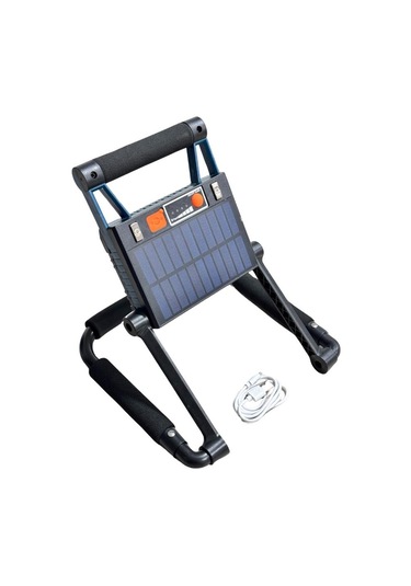 Lambada Süper Ledli El Projektörü Güneş Enerjili-şarjlı Usb Çıkışlı Mıknatıslı