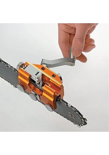 Pazly Pratik Testere Zinciri Bileyici - Alüminyum Alaşımlı Taşınabilir Bileme Seti, Hızlı & Hassas