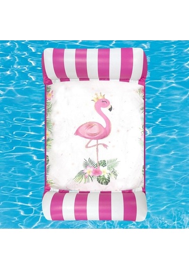 Ganzhoushop Yüzen Suntek Su Şişme Seyahat Oyuncak Kırmızı Hamak Pw Kırmızı