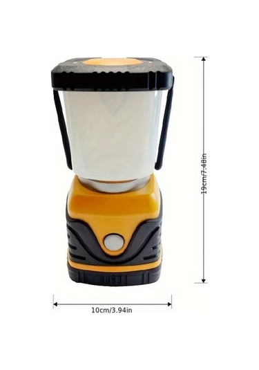 Xuweiwei Taşınabilir Led Kamp Lambası Yuvarlak Dayanıklı Pil İle Çalışan Açık Hava Yürüyüş Balıkçılık Turuncu Siyah Altın