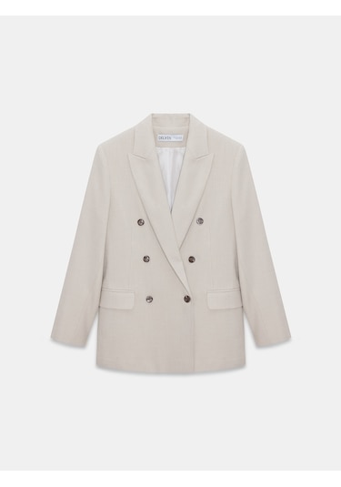 Dilvin 60792 Blazer Ceket-bej Bej