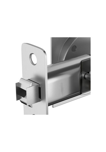 Nayomiglow Yatak/banyo Cep Kapı Kilidi, Saten Nikel Çağdaş Gizlilik Kare Cep Kapı Donanımı, Sürgülü Cep Kapı Mandalı