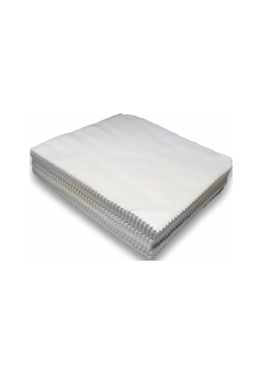 100 Adet Mikrofiber Gözlük Temizleme Bezi A Kalite Beyaz Renk