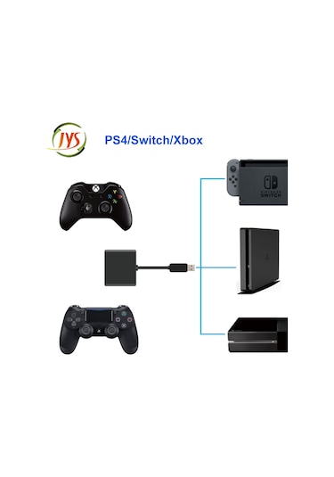 Switch/xbox One/ps4 İçin Klavye Ve Fare Adaptörü, Siyah