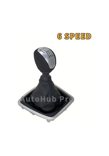 Dashanshop Renault Laguna Mk3 2007-2014 6 İleri Siyah Vites Topuzu Ergonomik Kolay Montaj