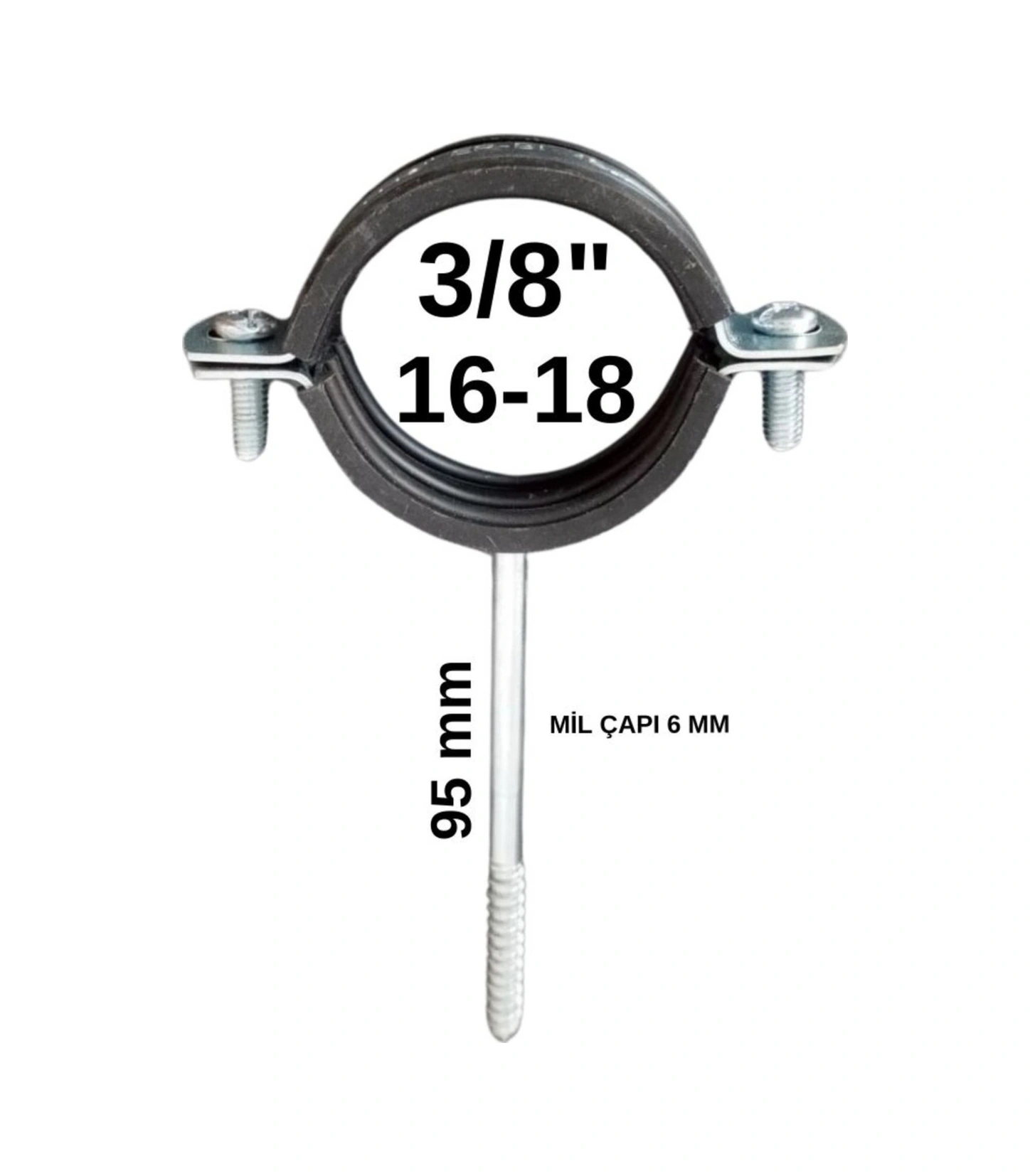 Uzun Trifonlu Kelepçe 3/8" 16-18 -