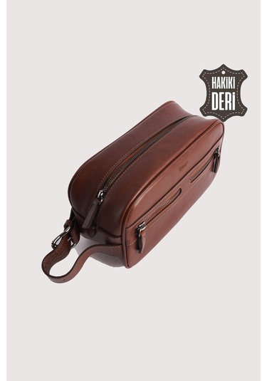 Hakiki Deri Erkek Takım Çantası Taba Smr8518 Taba