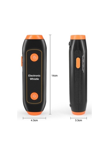 Wondernest Turuncu Sos Lambası Kamp Işığı Hakem Feneri Fener Emniyet Elektronik El Eğitmen Düdük Düdüğü Acil Durum Sinyali - Pd Altın