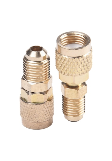 1 X R410a Adaptör 5/16 Sae F Rakorlar 1/4 Sae M Flare 5/16 Sae M - 1/4 Sae