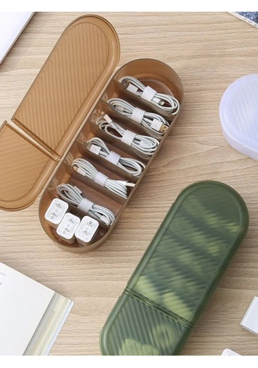 Massart Şarj Ve Kablolar İçin Kapaklı Evrensel Düzenleyici 159391167 Yeşil