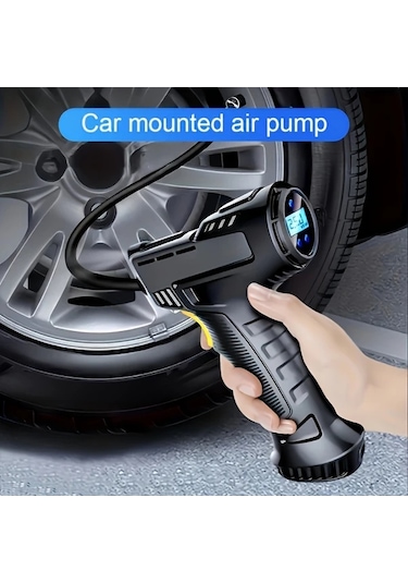 Boatshop1 Araba Hava Pompası Taşınabilir Lastik Şişirme Kablolu Elektrikli Evrensel