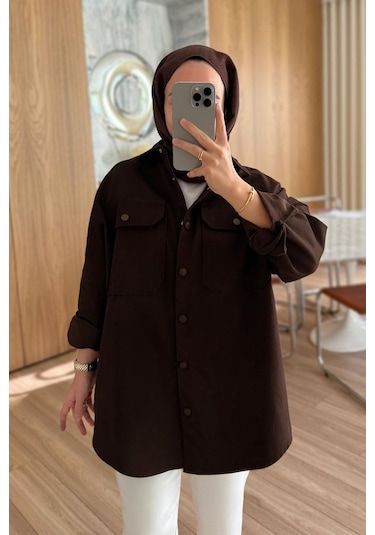 Kahijab Soft Gömlek - Kahverengi