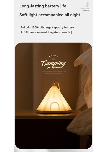 Aubyhe Kahverengi Çadır Gölgesi Işığı - 3 Seviye Parlaklık, 2 Işık Rengi, Zamanlayıcı Fonksiyonu İle Kamp Ve Odalar İçin Pratik Hediyelik Led Lambası Çok Renkli