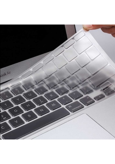 Macbook Uyumlu 13'3 Pro 2020 A2338 Klavye Koruyucu Şeffaf Silikon Ped 001