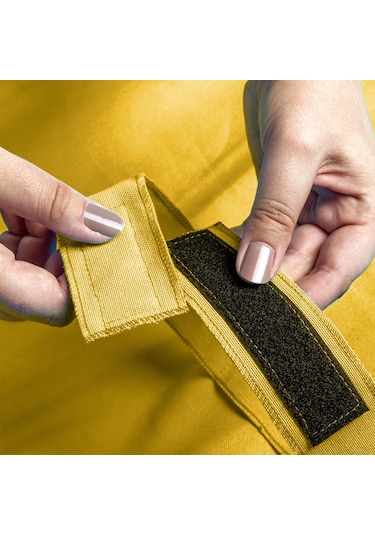 Bundera Flow Sarı Ahşap Yaylı Zıpzıp Hamak Beşik Hoppala