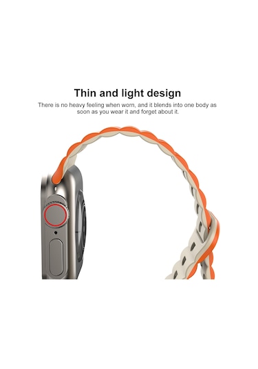 iOS Uyumlu Watch Serisi 2 42mmreverse Teple İçin İki Renkli Manyetik Silikon Saat Bandı