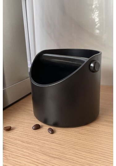 580 Ml Plastik Kahve Atık Çekmecesi Posa Tablası Knock Box Cin987 Siyah