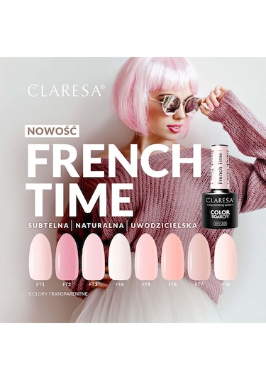 Claresa Kalıcı Oje French Time Yarı Şeffaf Pembe 05 5gr