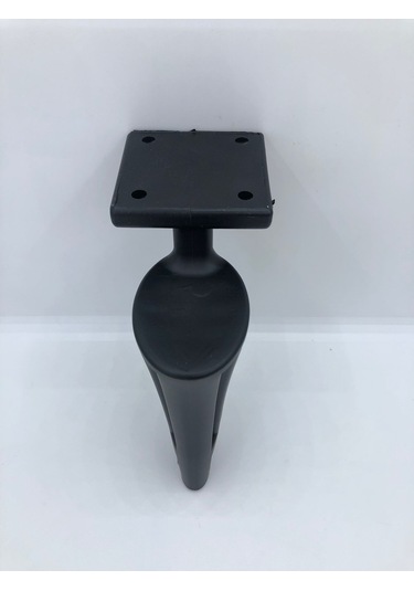 Plastik, 16 Cm Mat Siyah Koltuk, Mobilya Ayağı 4 Adet