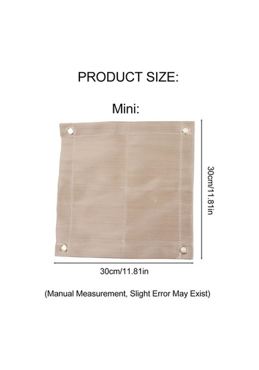 Besthome1 Fiberglas Yangın Engel Matı, Masaüstü/barbekü Koruması, Kamp/piknik İçin, 30x30 Cm, Çok Renkli, Taşınabilir, Yeniden Çok Renkli