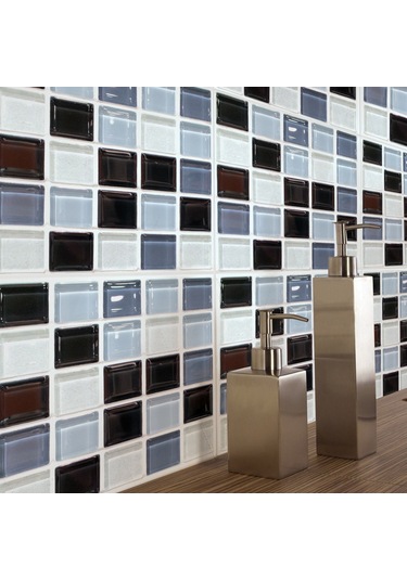 Yaleker Pvc 3d Mozaik Duvar Sticker, Otomatik Yapışkan, Dekoratif, Kolay Kurulum, Dayanıklı, Banyo/mutfak Uygun Diğer